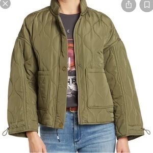 Lucky Brand Quilted Cropped Jacket